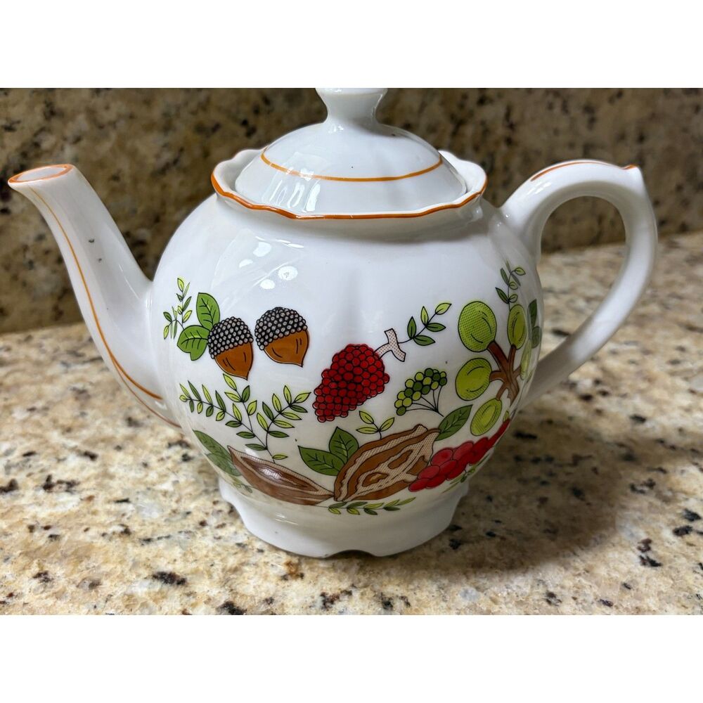 Vintage 1970's Porcelain Teapot Made in Japan